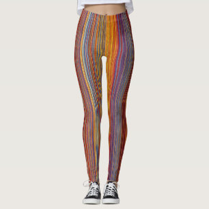Mardi Grass Striped Leggings