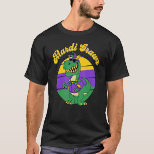 Mardi Grawr Cute Rex  Mardi Gras T-Shirt