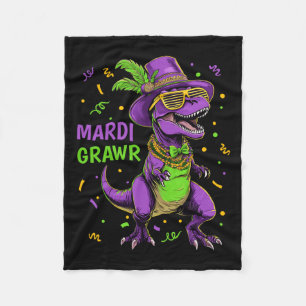 Mardi Grawr T-rex Dino Costume Toddler Boys Kids M Fleece Blanket