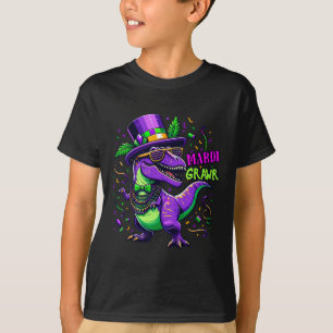 Mardi Grawr T-rex Dino Costume Toddler Boys Kids M T-Shirt