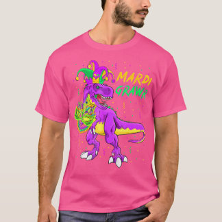 Mardi Grawr Trex Dino Dj Costume Toddler Boy Kids T-Shirt