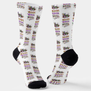 Mardi Mardi Mardi Gras Socks