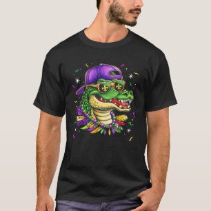 Mardigator Alligator Bruh Mardi Gras Costume Men B T-Shirt