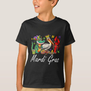Mardigator Mardi Gras Alligator Men Women Mardi Gr T-Shirt