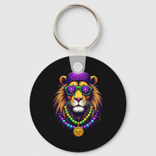 Mardigator Mardi Gras Lion Costume Men Women Mardi Key Ring