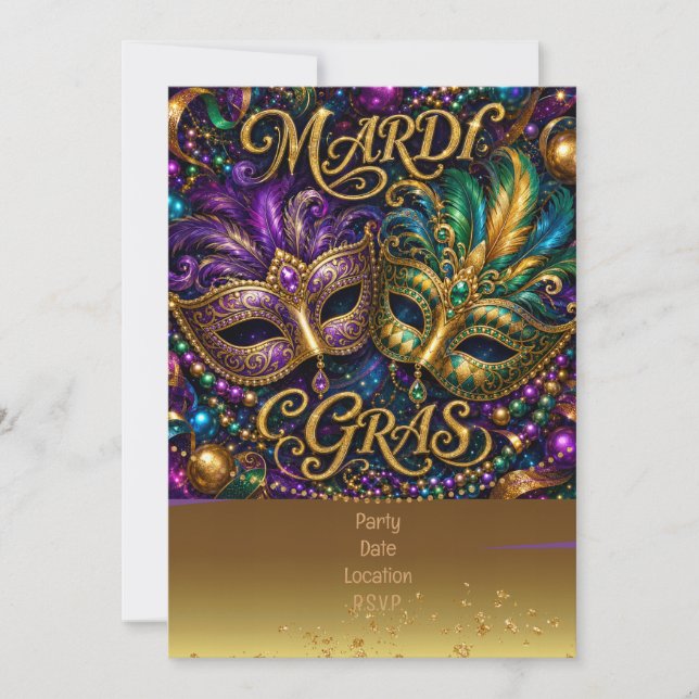 Mardigras Invitation (Front)