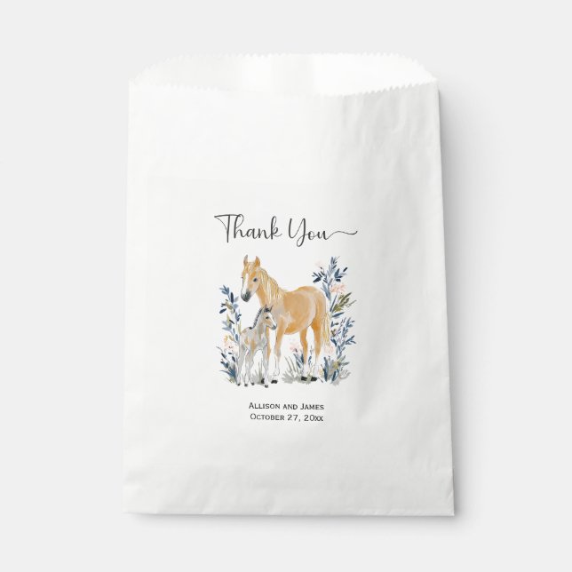 Mare and Foal Generic | Favour Bags (Front)
