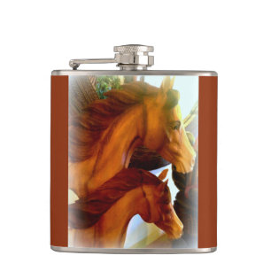 mare and pony flask