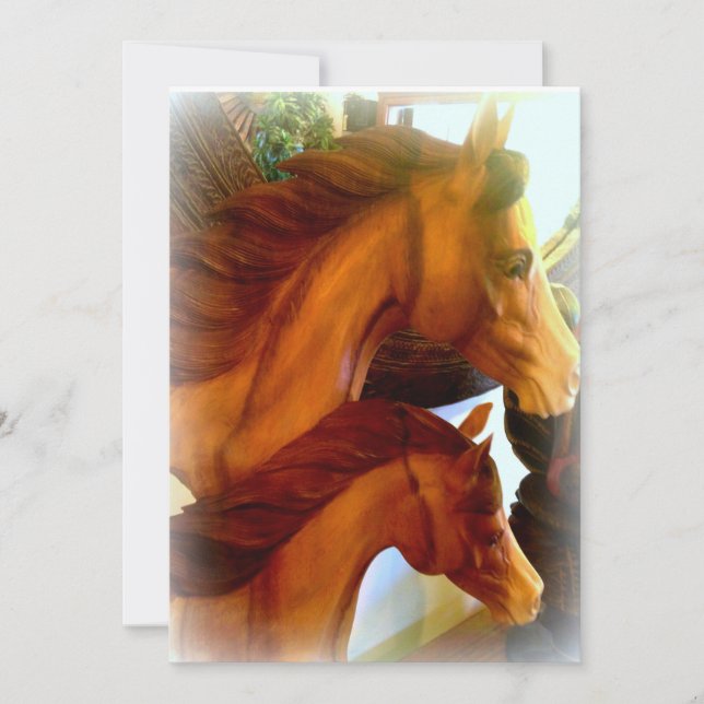 mare and pony invitation card (Front)