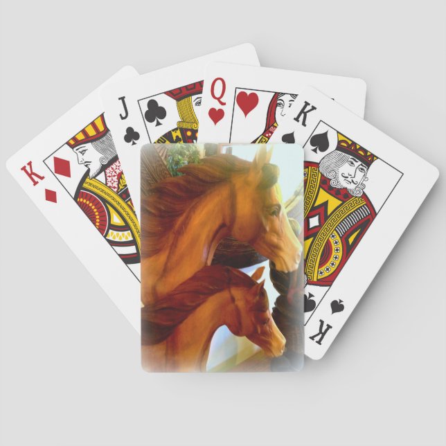 mare and pony playing cards (Back)