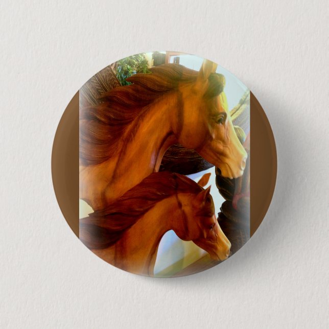 mare and pony running button (Front)