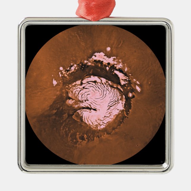 Mare Boreum region of Mars Metal Tree Decoration (Front)