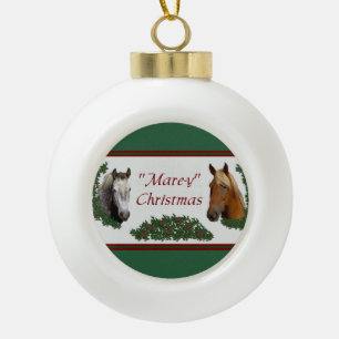 Mare-y Christmas Ceramic Ball Christmas Ornament