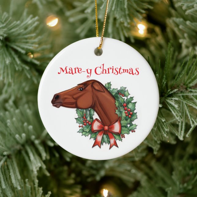 Mare-y Christmas Ceramic Tree Decoration (Tree)