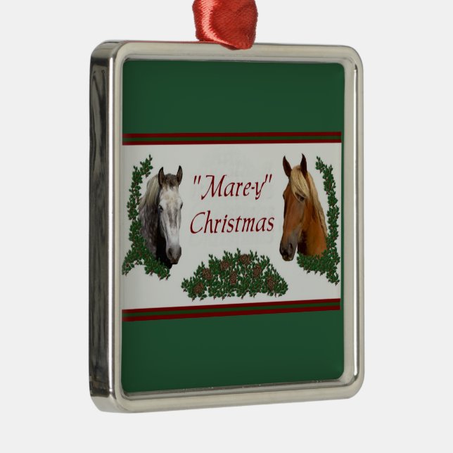 Mare-y Christmas Metal Tree Decoration (Right)