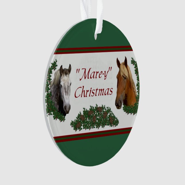 Mare-y Christmas Ornament (Front)