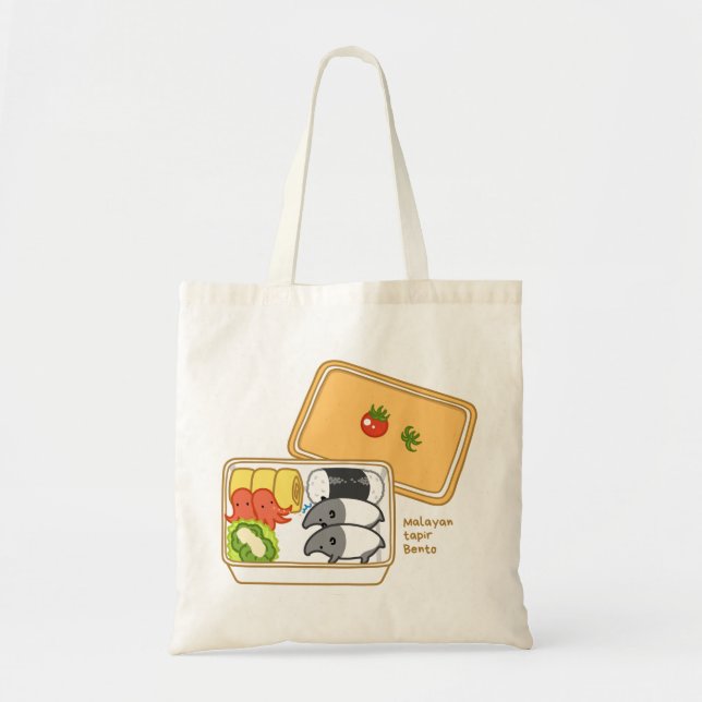 [Marehak Bento] Malayan tapir Bento Tote Bag (Front)