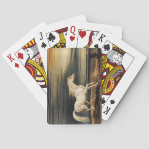 Marengo the White Horse (by James Ward) Playing Cards