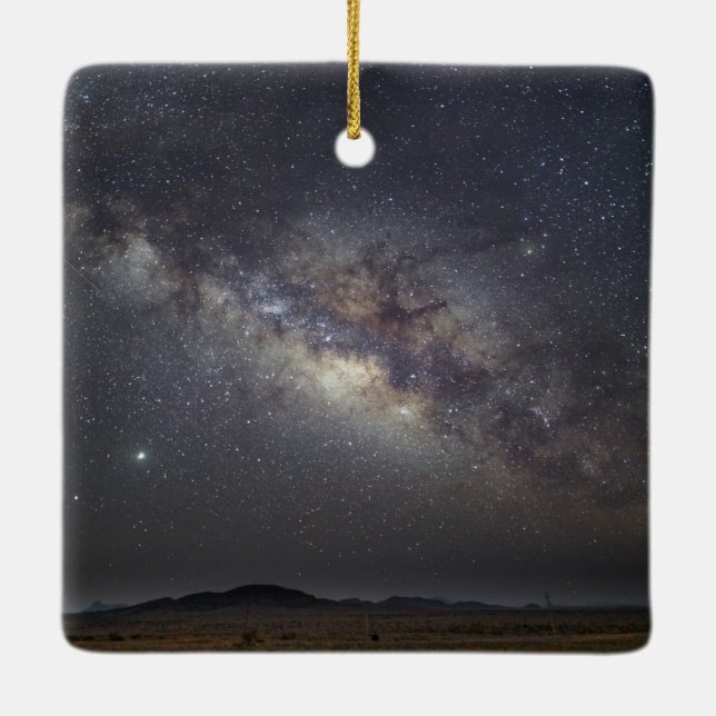 Marfa Milky Way Ceramic Ornament (Back)