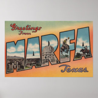 Marfa, TexasLarge Letter ScenesMarfa, TX Poster