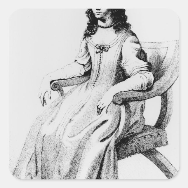 Margaret Cavendish, Duchess of Newcastle Square Sticker (Front)