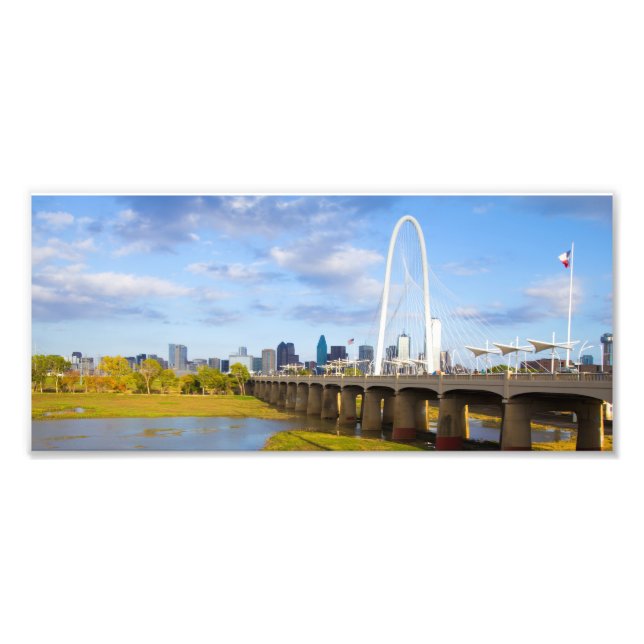 Margaret Hunt Bridge, Dallas, Texas Photo Print (Front)