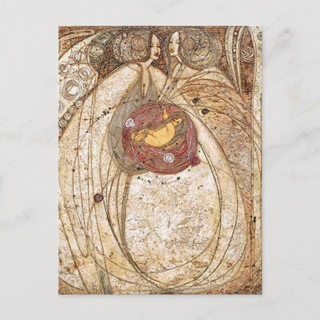 Margaret MacDonald Mackintosh Heart of the Rose Postcard (Front)