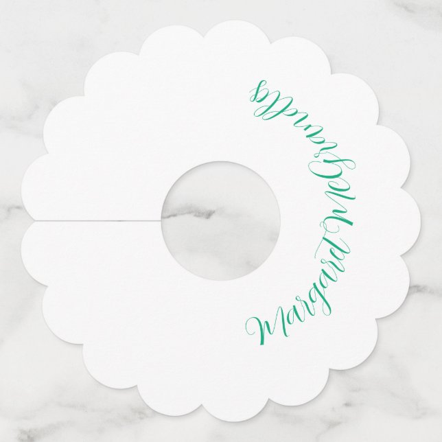 Margaret McGrandles Wine Glass Tag (Front)