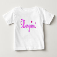 "Margaret" Name In Passion Pink,
