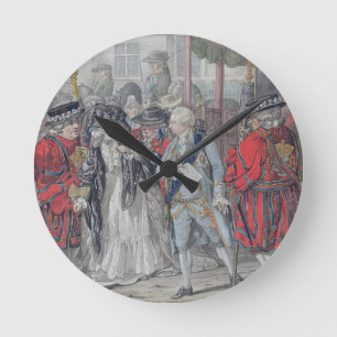 Margaret Nicholson Attempting to Assassinate His M Round Clock