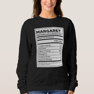 Margaret Nutrition Information Problem Solving Har Sweatshirt
