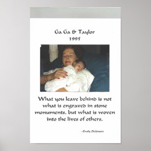 Margaret Reese and Grandson, Taylor Reese Poster