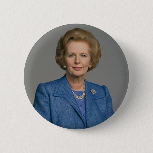 Margaret Thatcher Button Badge (Front)
