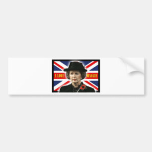 Margaret Thatcher I Love Maggie Bumper Sticker