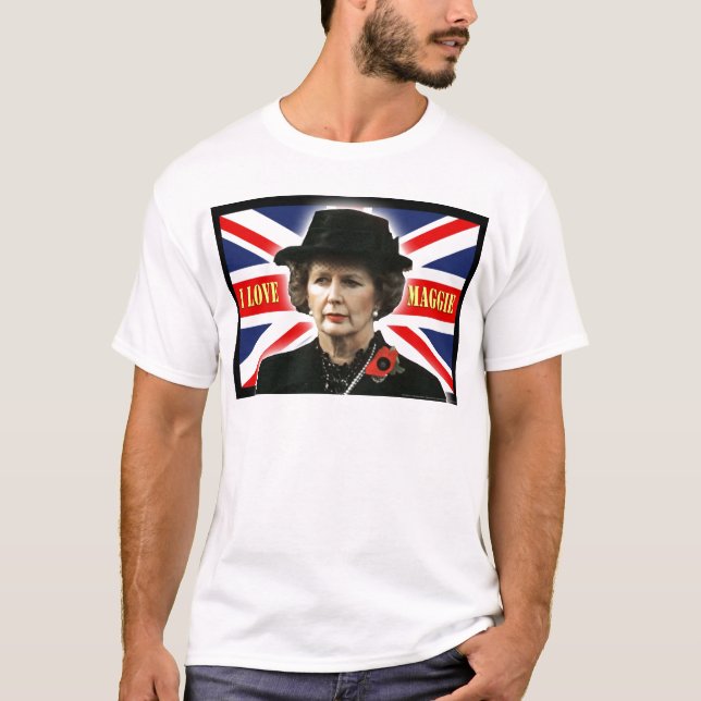 Margaret Thatcher I Love Maggie T-Shirt (Front)