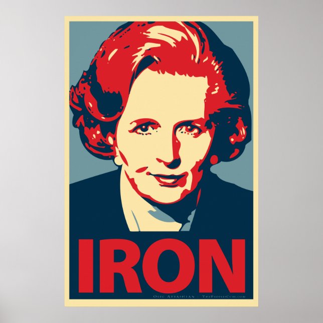 Margaret Thatcher "Iron" Poster (Front)