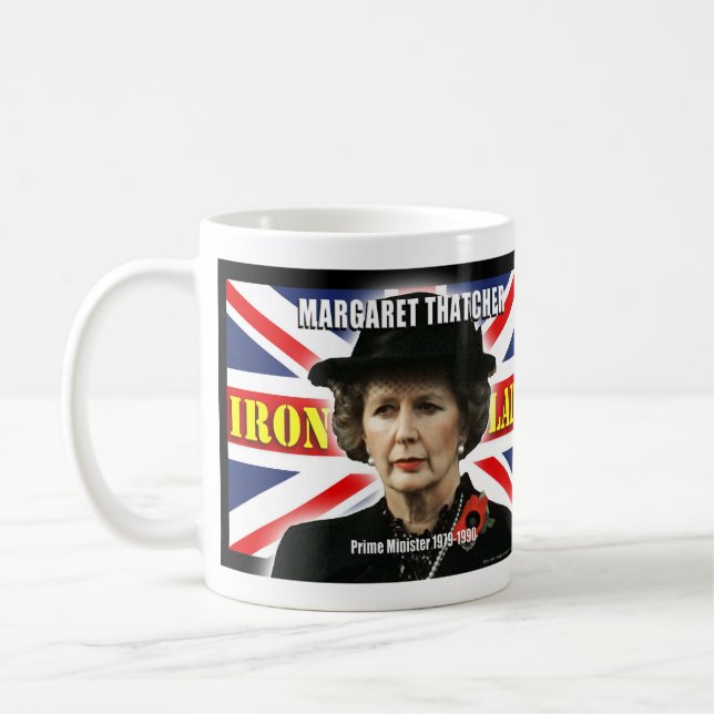 Margaret Thatcher Prime Minister Coffee Mug (Left)
