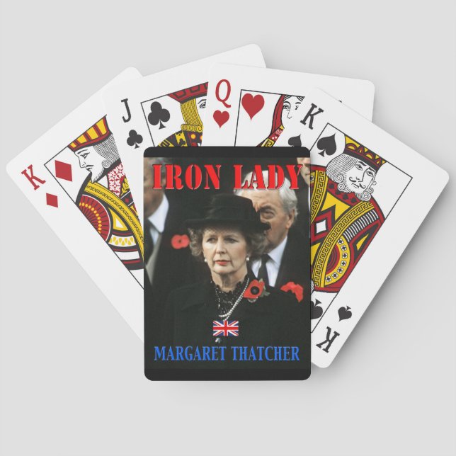 Margaret Thatcher Prime Minister Playing Cards (Back)