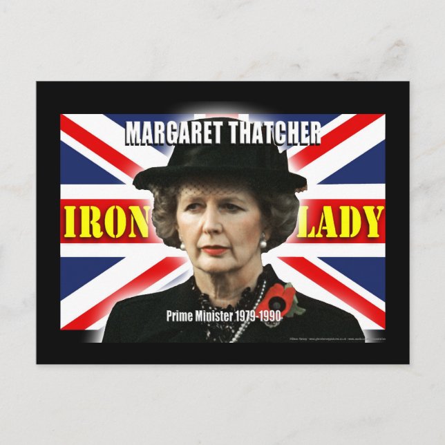 Margaret Thatcher Prime Minister Postcard (Front)