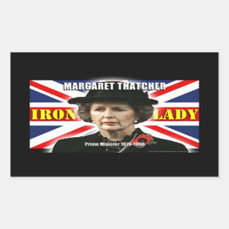 Margaret Thatcher Prime Minister Rectangular Sticker