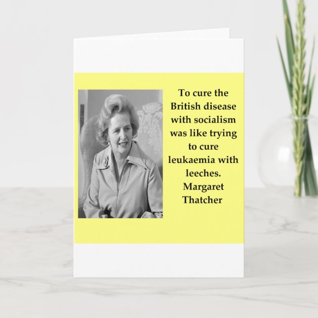 Margaret Thatcher quote Card (Front)