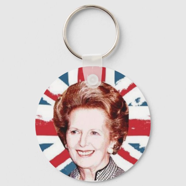 MARGARET THATCHER UNION JACK KEY RING (Front)