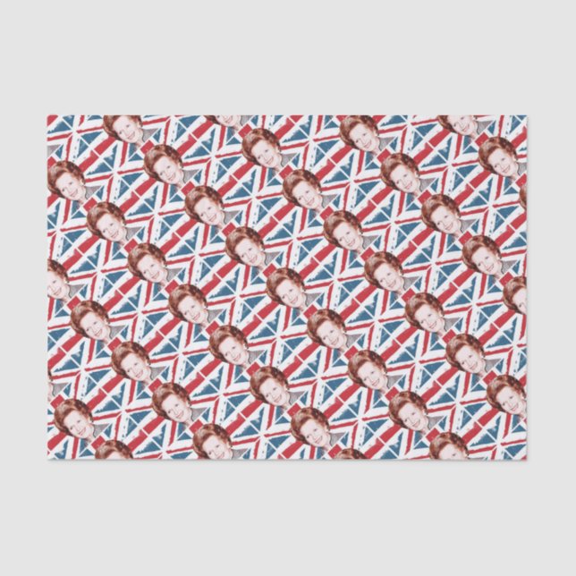 MARGARET THATCHER UNION JACK TISSUE PAPER (Front)