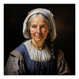 “Margaretha's Embrace” A Venerable Dutch Lady Poster