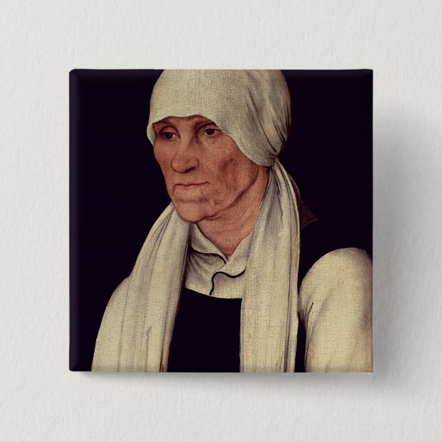 Margarethe Luther , mother of Martin Luther 15 Cm Square Badge (Front)