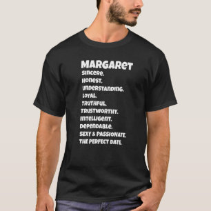 Margaretperfect Date Qualities  Sarcastic Saying F T-Shirt