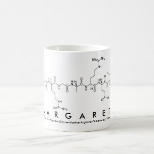Margarett peptide name mug