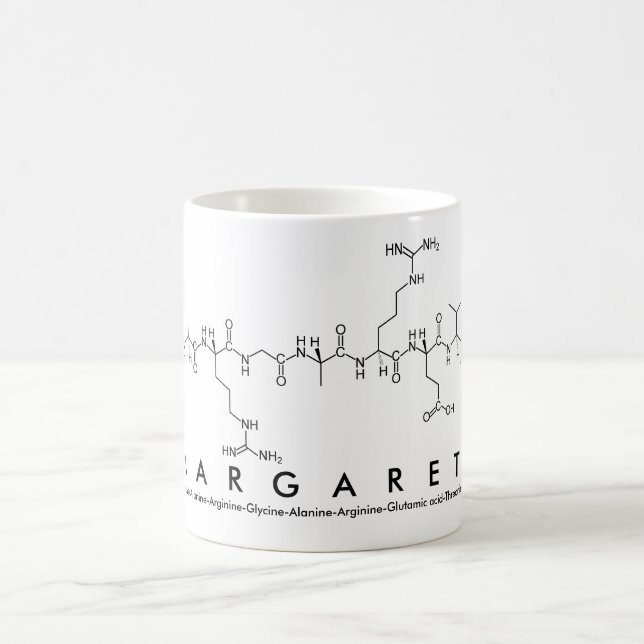Margarett peptide name mug (Center)