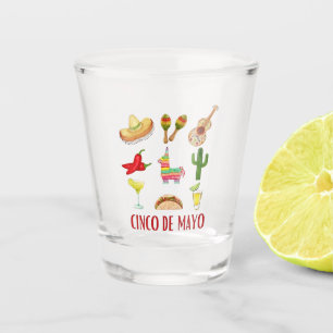 Margarita And Bow Coquette Cinco De Mayo Shot Glass