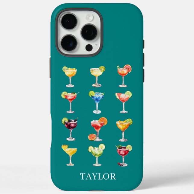 Margarita Anyone Monogrammed Case-Mate iPhone Case (Back)
